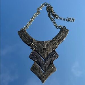Bronze Vintage Three Tier Necklace